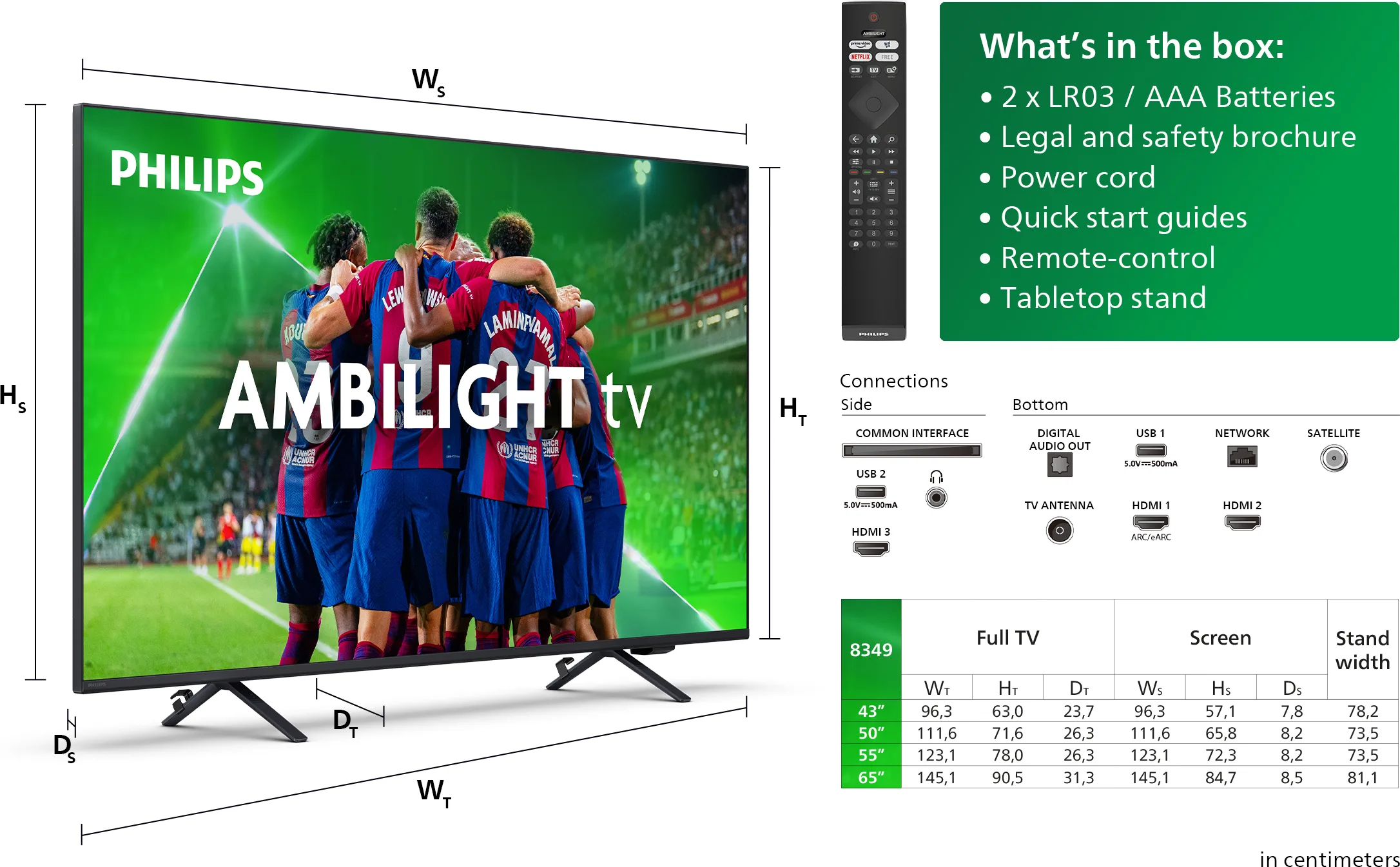 Philips 65PUS8349 TV UHD 4K