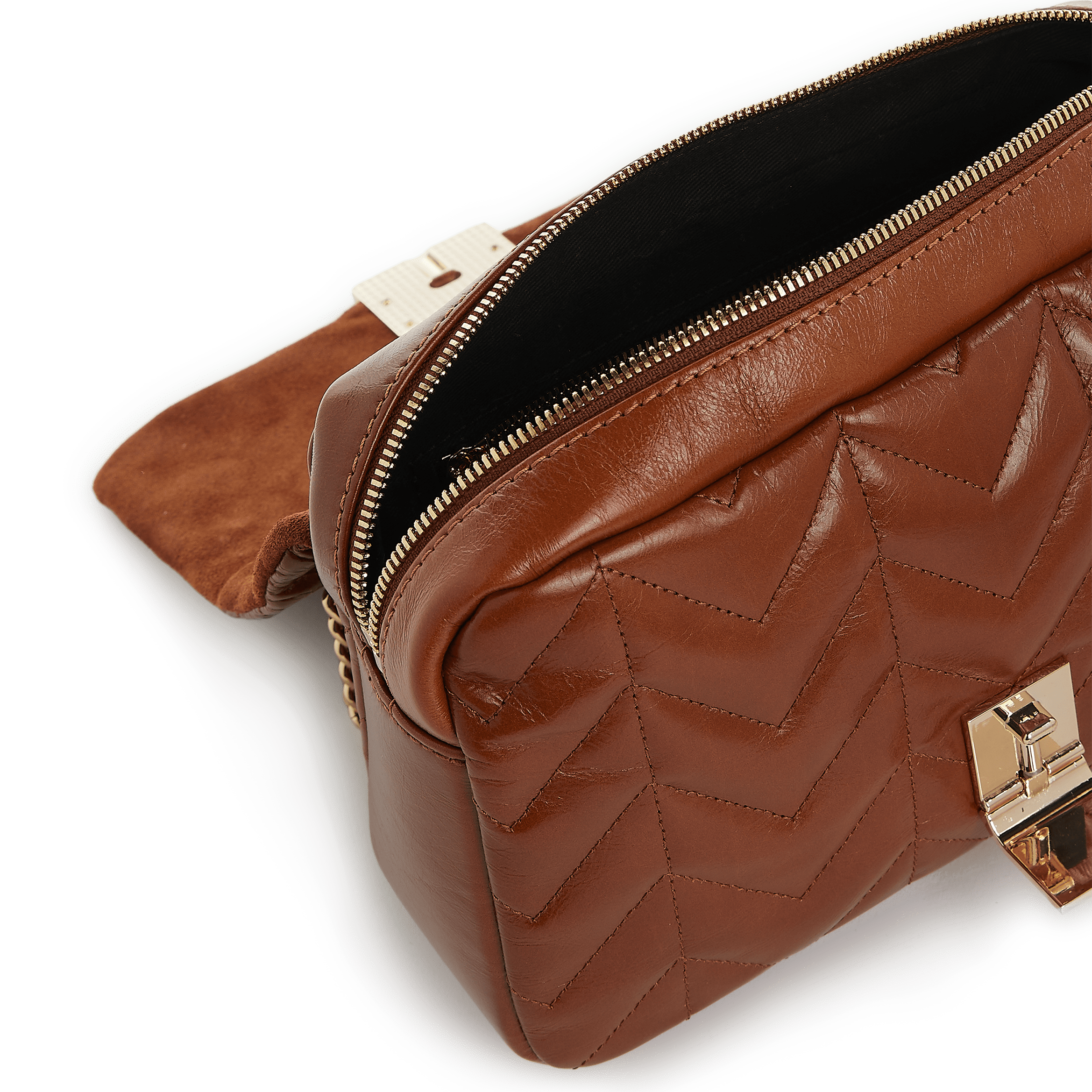 ELLA - Sac bandoulière en cuir matelassé | Jaune