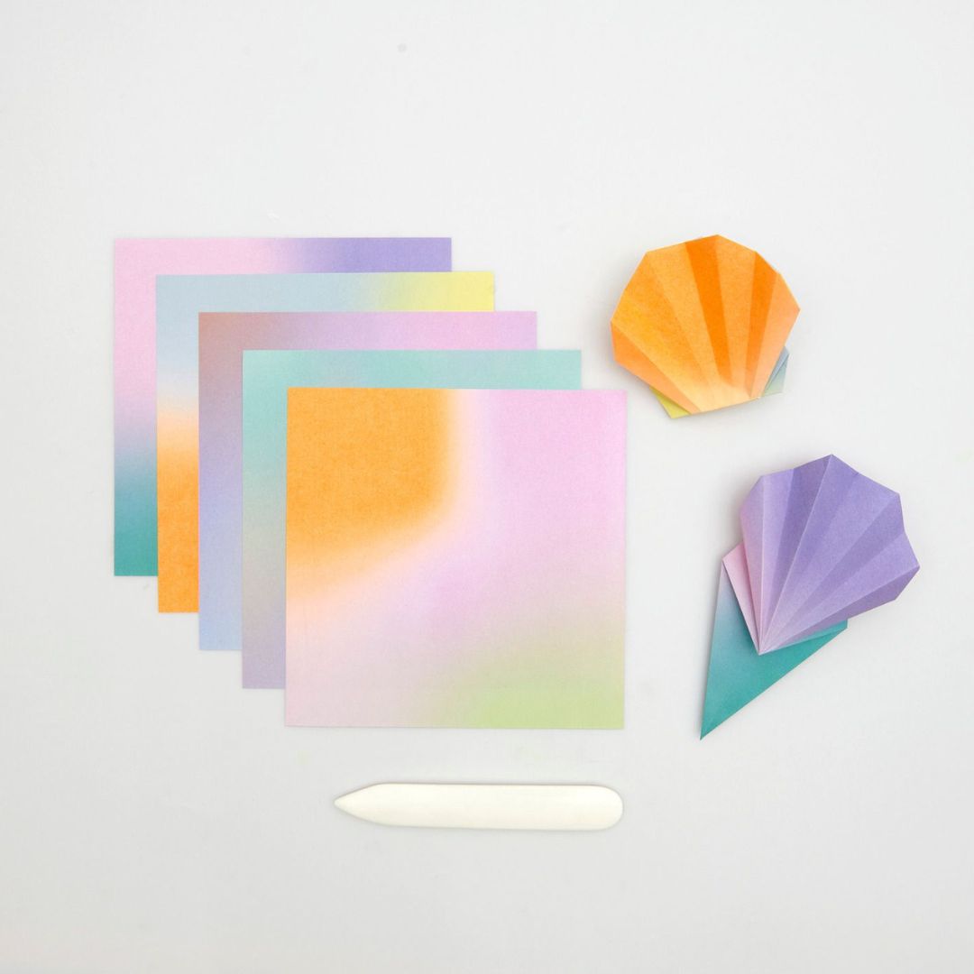 Vouwpapier origami blurry gradient - 100st
