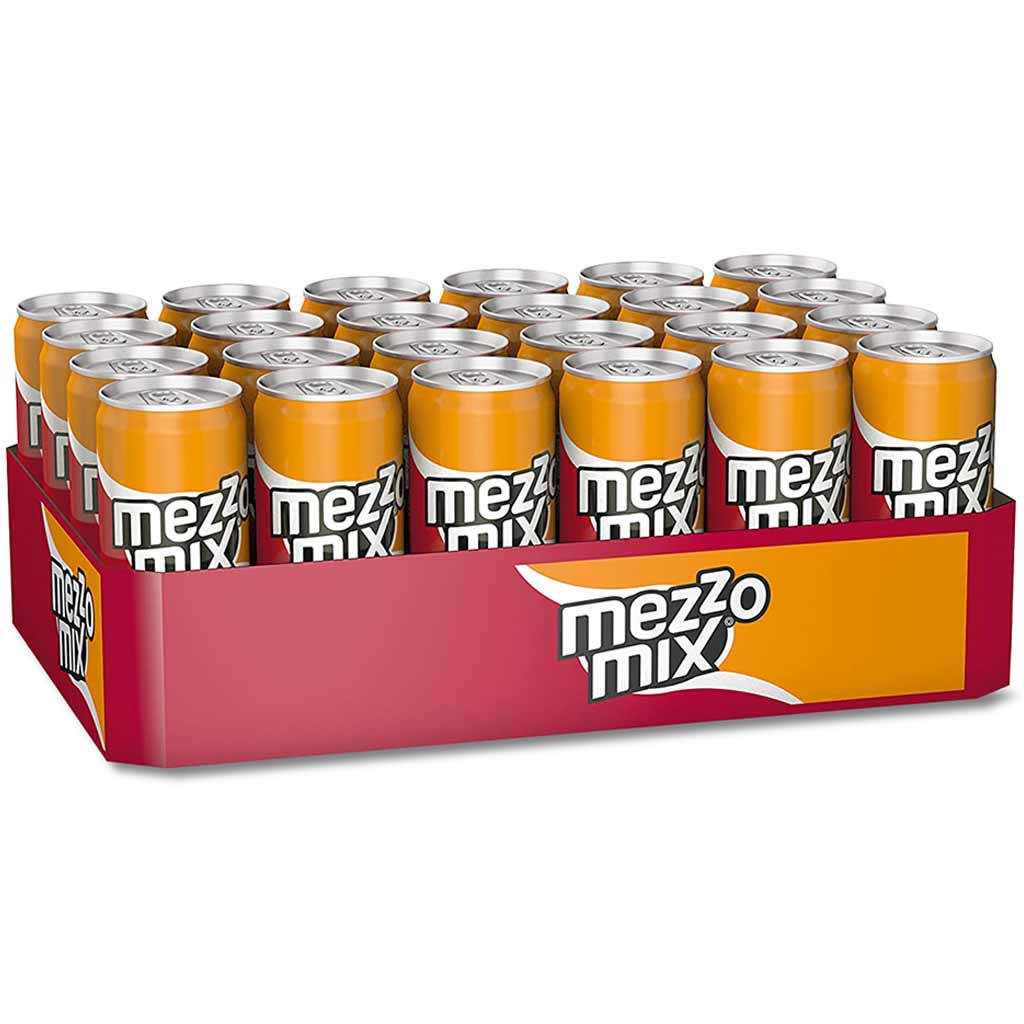 24x Mezzo Mix Cola Mix Orange DOSE á 0,33L=7,92L MHD:30.8.25