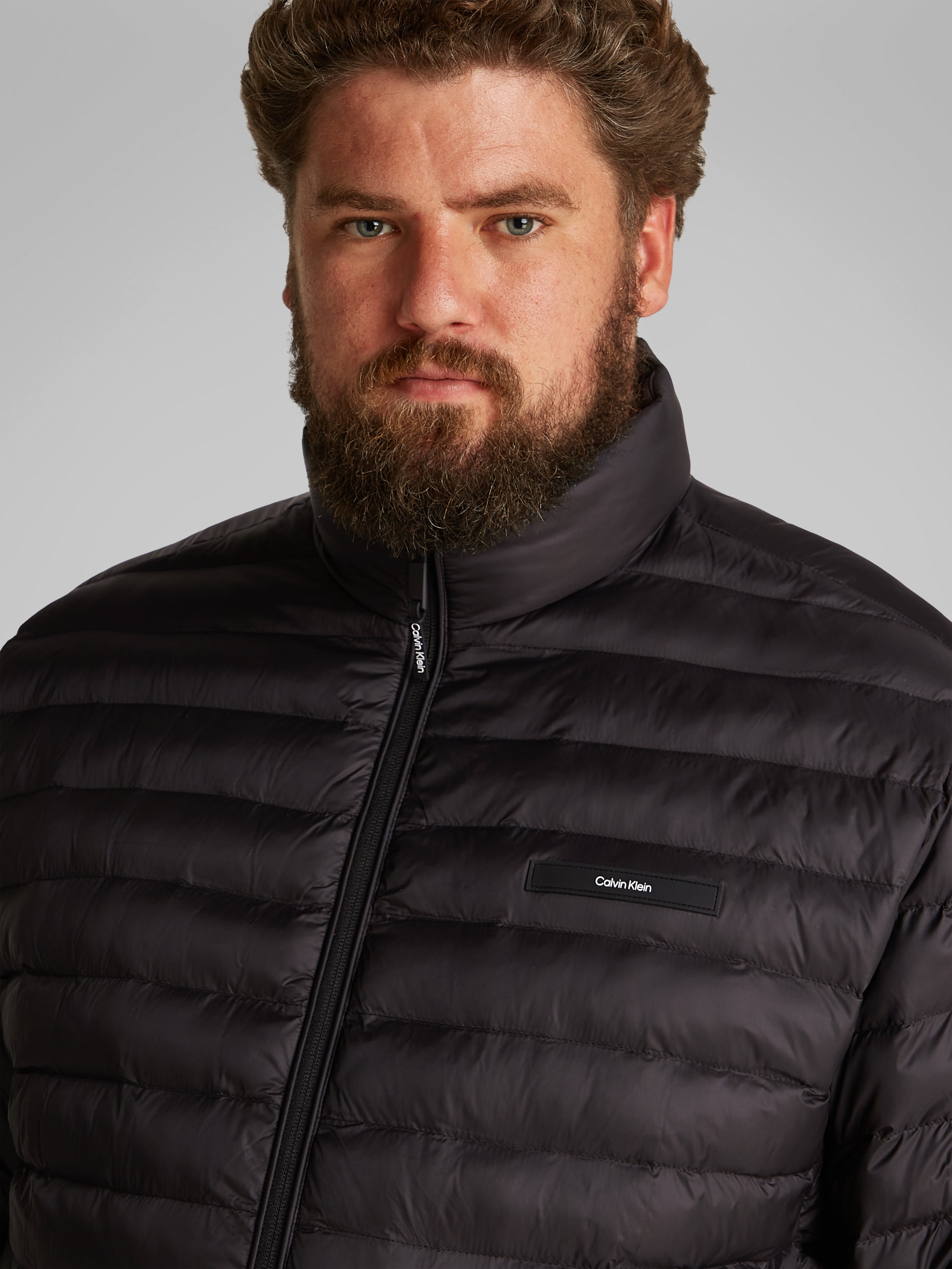 Calvin Klein Big&Tall Steppjacke »BT_LW QUILT JACKET« in Grossen Grössen mit Logopatch