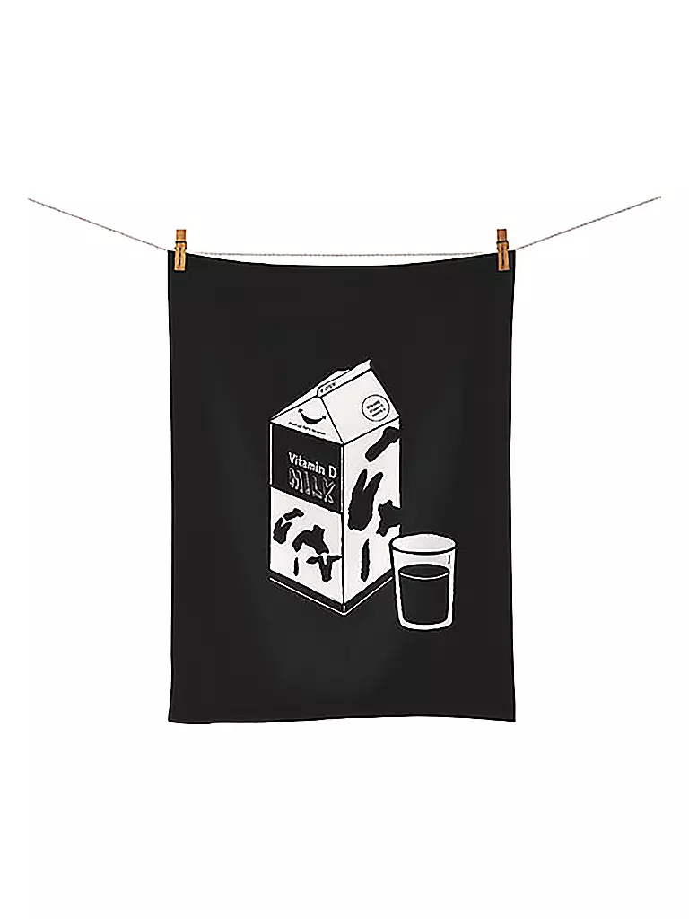 CHIC.MIC Geschirrtuch 50x70cm Milk schwarz