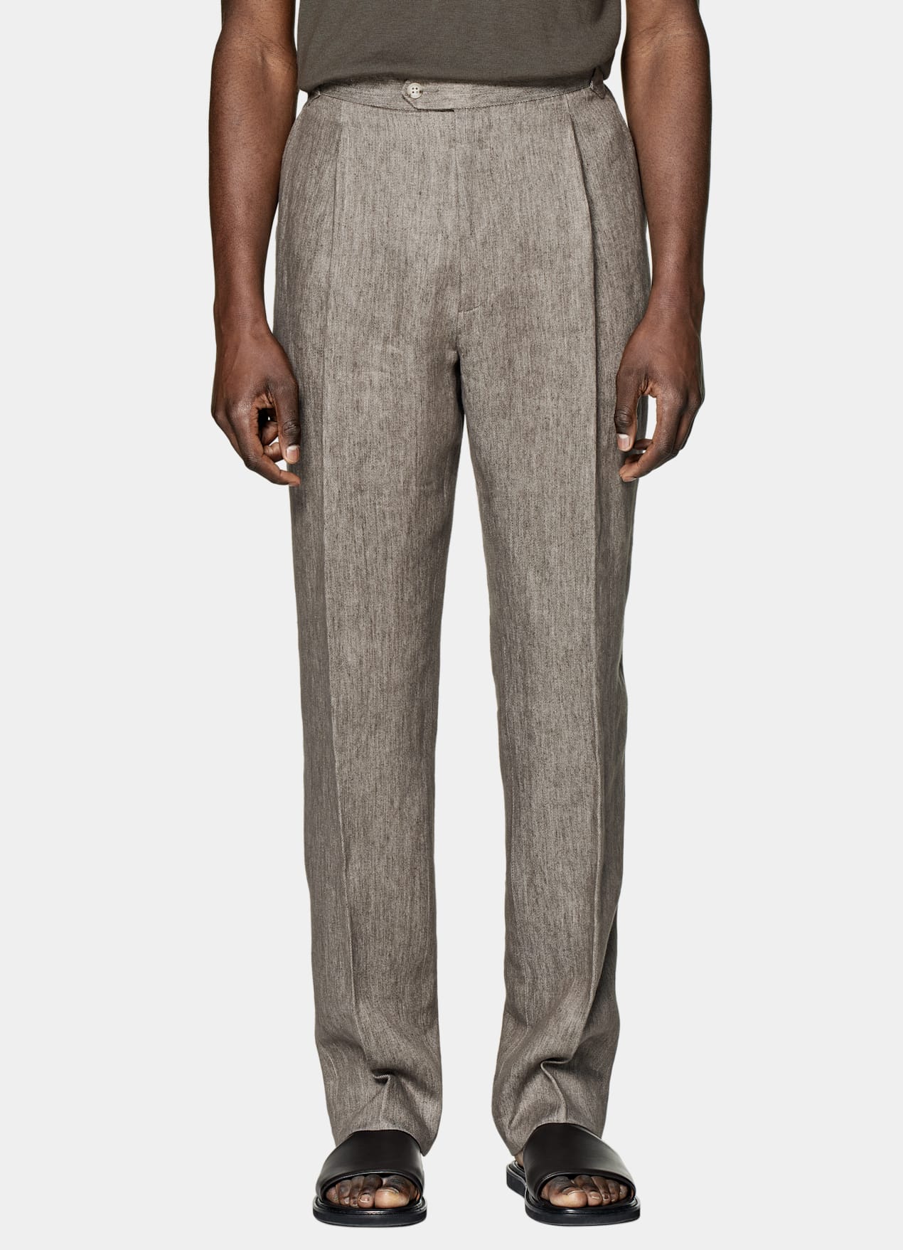 Pantalon Wide Leg Straight taupe