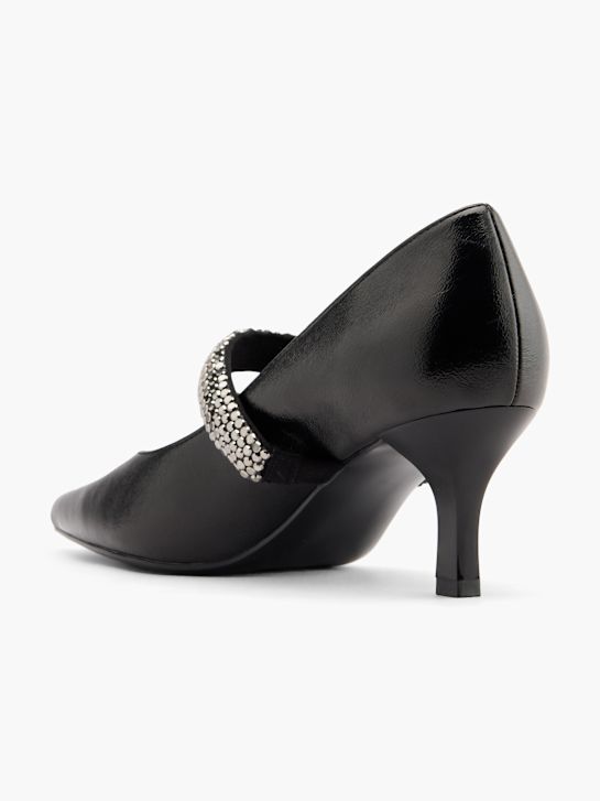 Catwalk Spangenpumps Schwarz