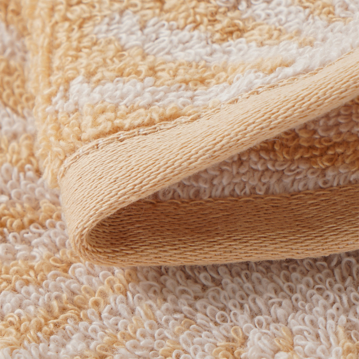 My Home Waschhandschuh mit Sonnen-Muster hellgelb