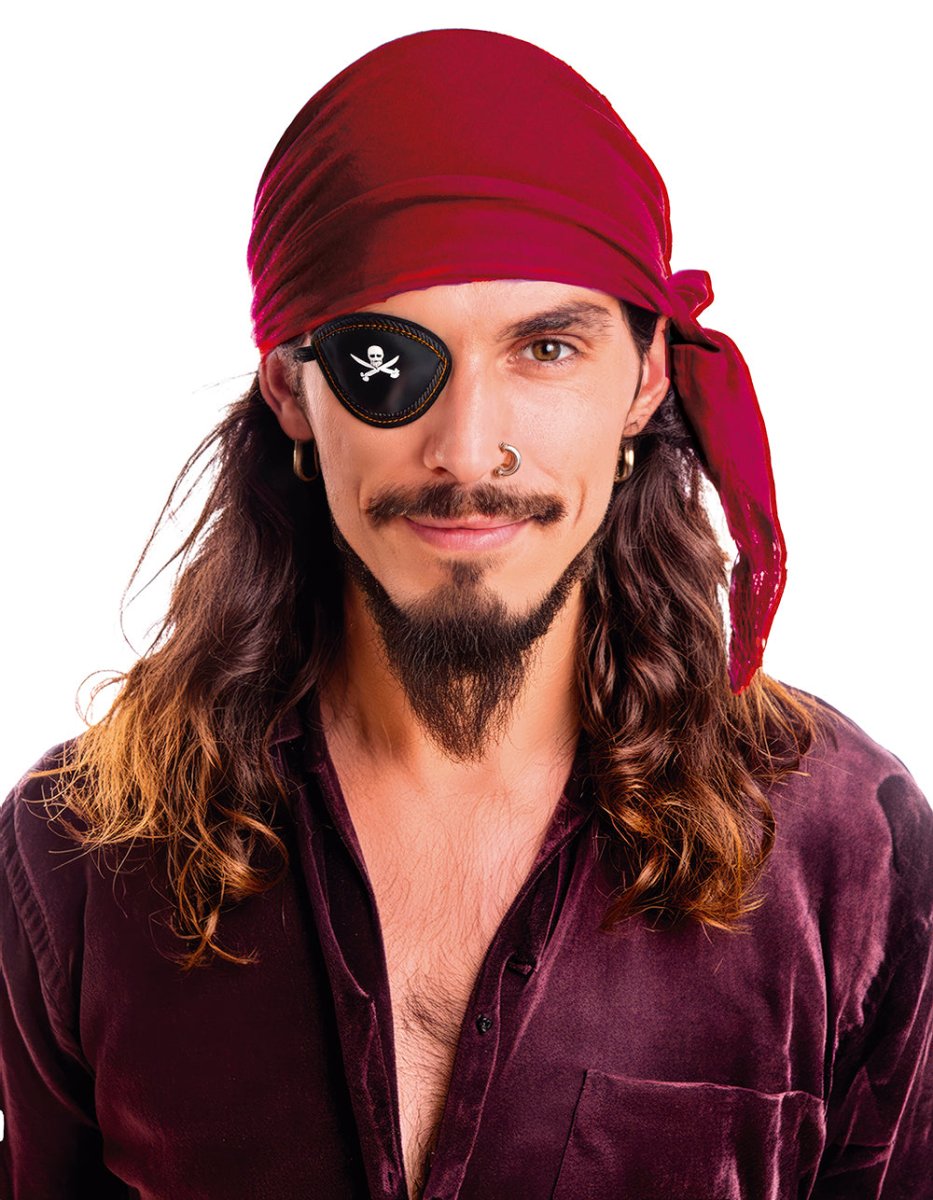 Piraat Bandana Bordeaux Rood