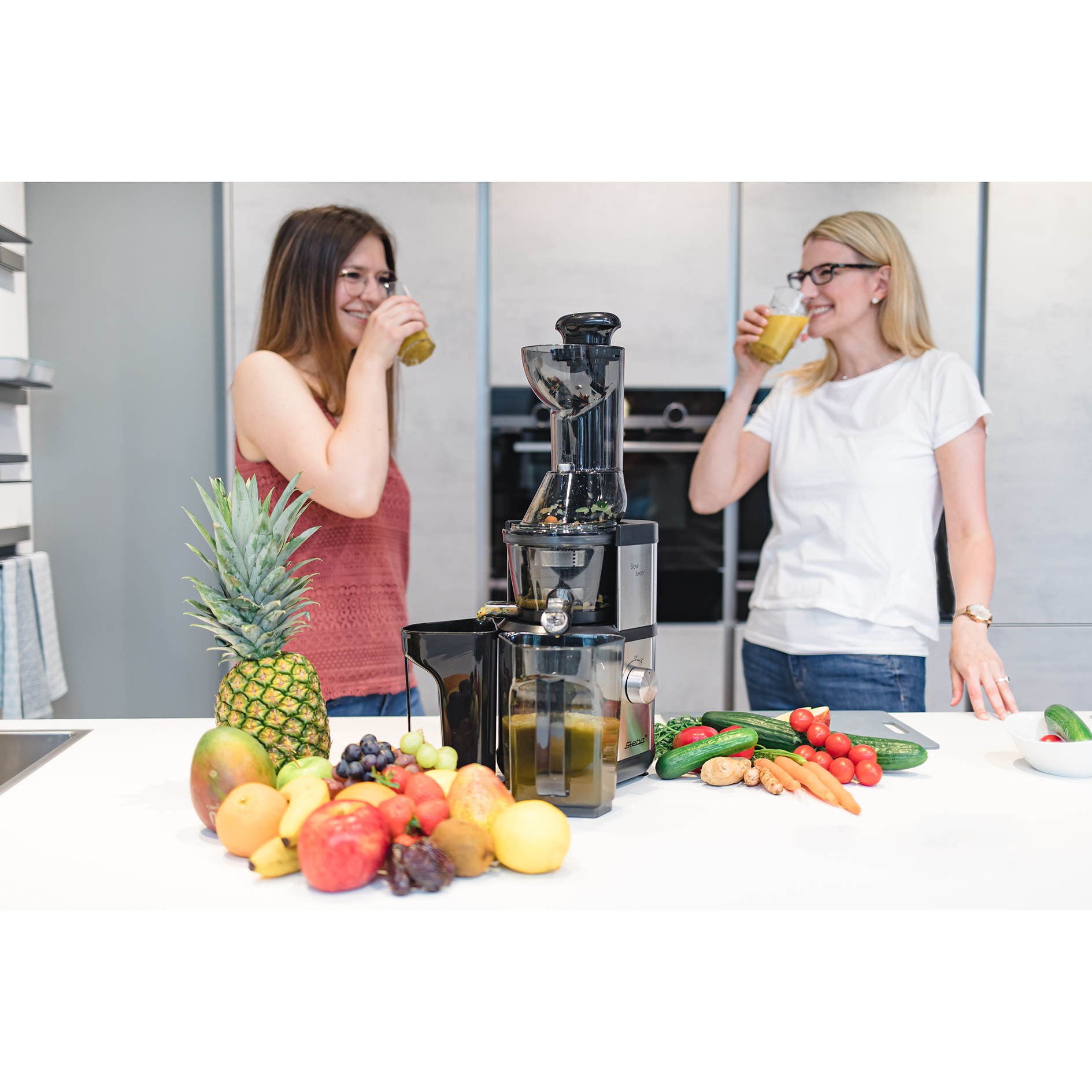 STEBA Slow Juicer E 400 - schwarz-Edelstahl - 400 Watt