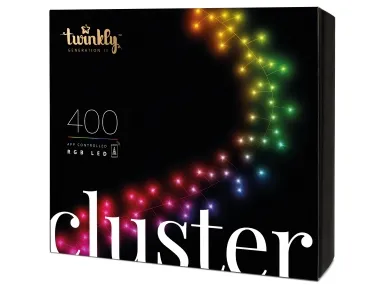 Twinkly Cluster 400 LED'er flerfarvet RGB - 6 meter/400 lys
