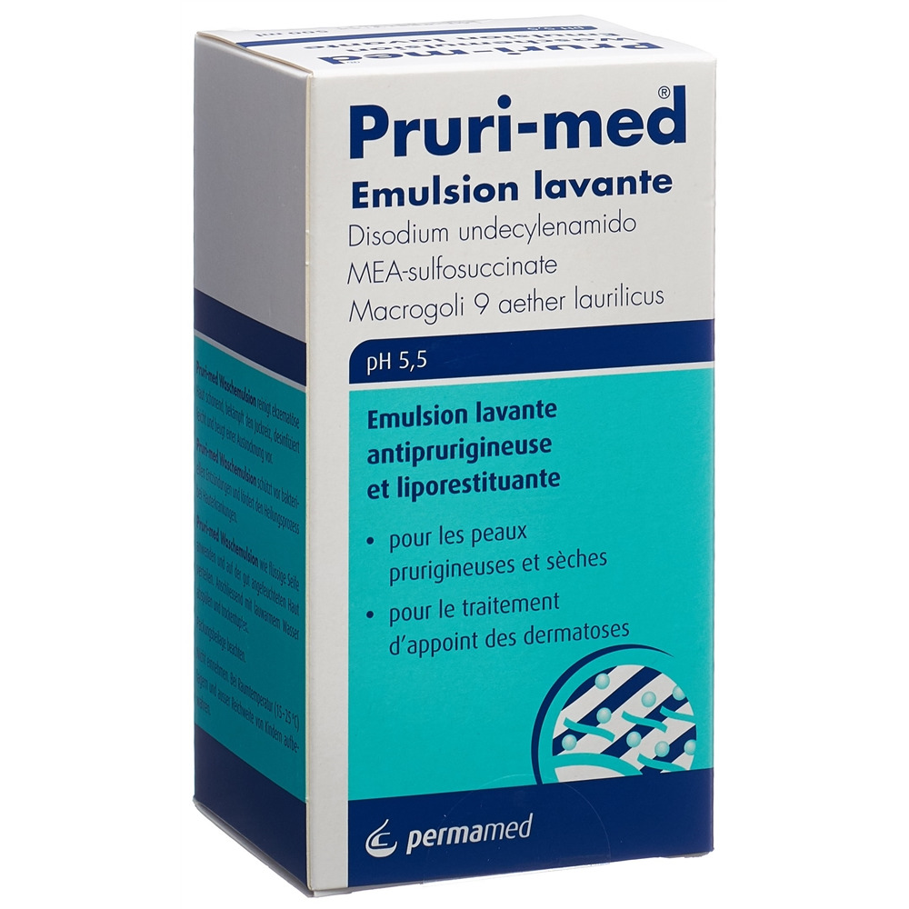 PRURI-MED Juckreizstillende und rückfettende Hautwaschemulsion Emuls pH 5.5 Disp 500 ml