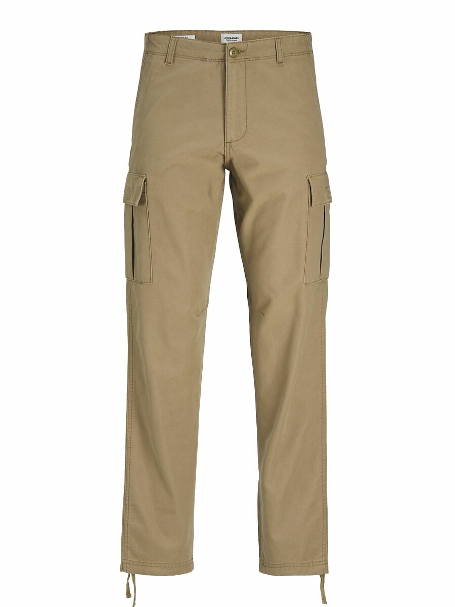 JACK & JONES<br>Calças cargo com a barra dobrada