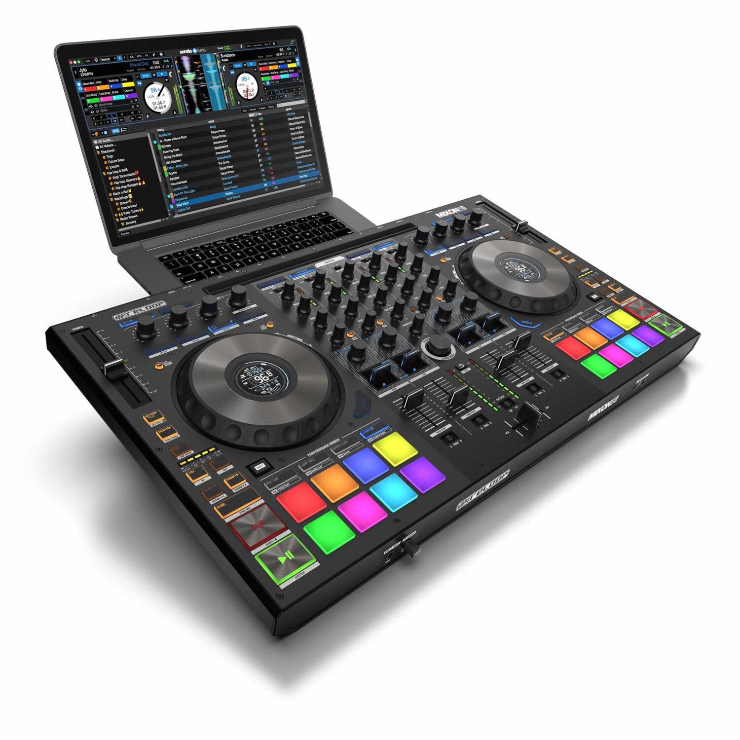 Reloop Mixon 8 Pro 4-kanaals hybride DJ-controller voor Serato DJ Pro
