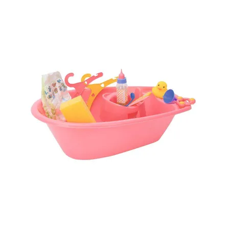 Heless Große Badewanne mit viel Zubehör, 51 x 28 x 16 cm