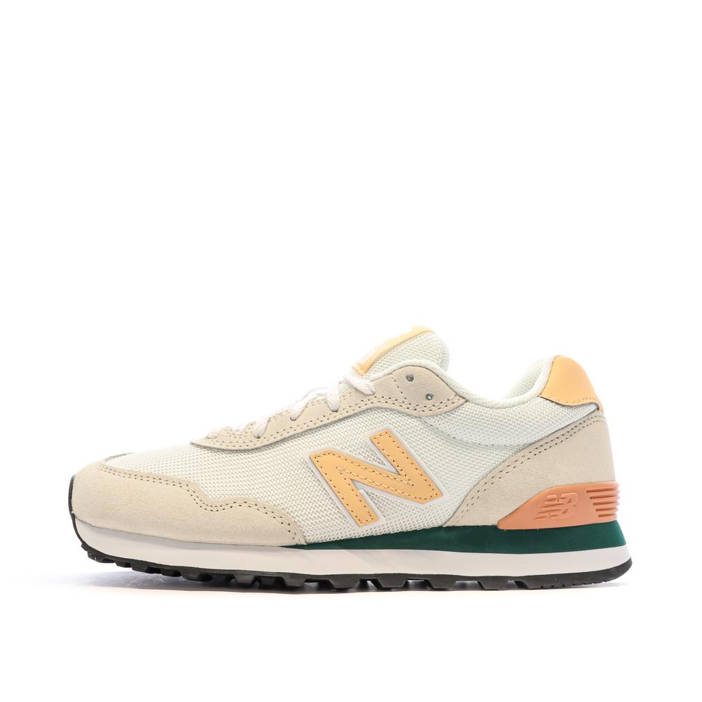 New Balance Baskets Écru/Jaune Femme New Balance 515