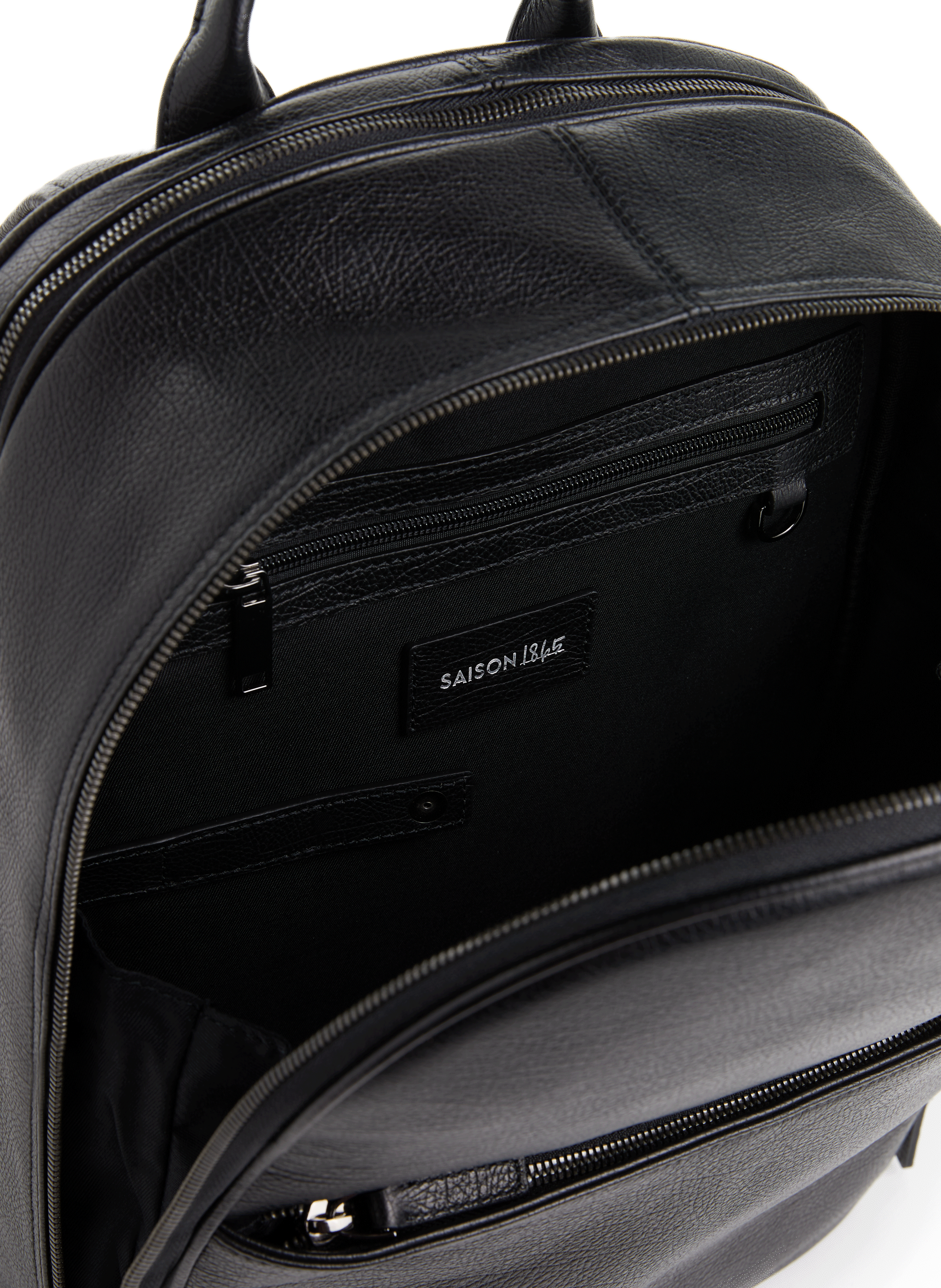 Sac à dos en cuir | Noir