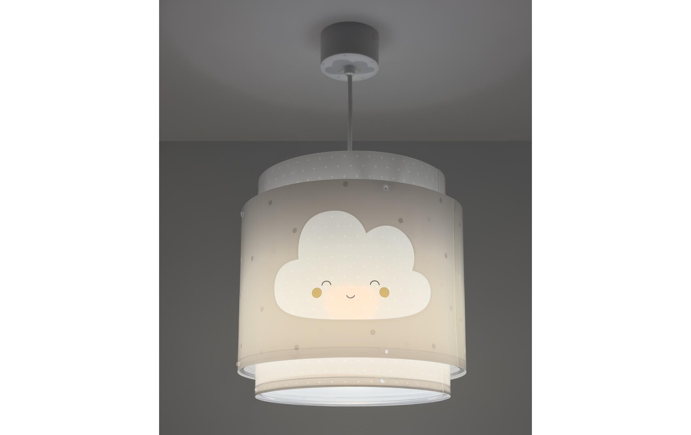 Hängelampe Baby Dreams GrauPendelleuchte mit Doppelschirm für Kinderzimmer