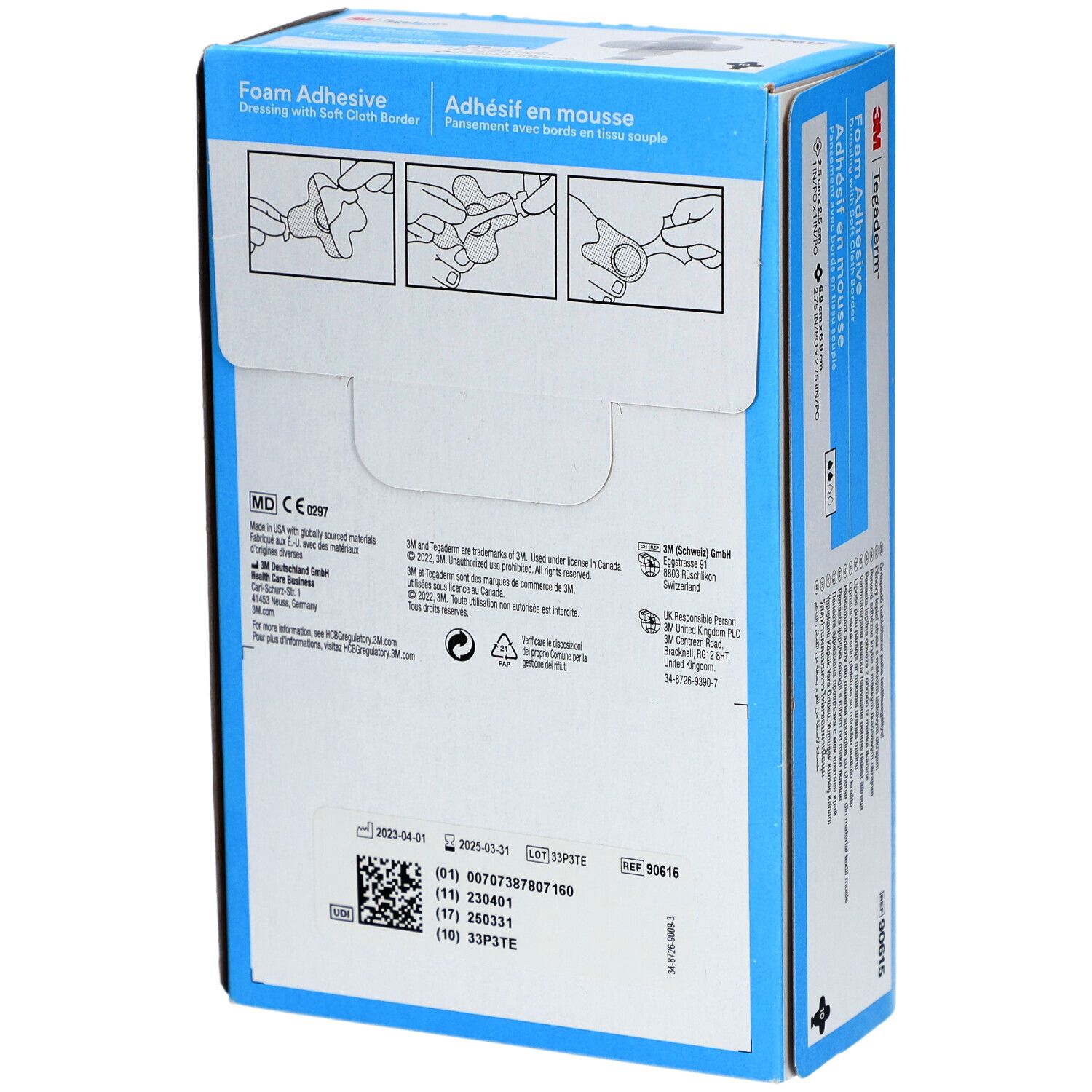 Tegaderm Foam Adhesive 6,9 x 6,9 cm