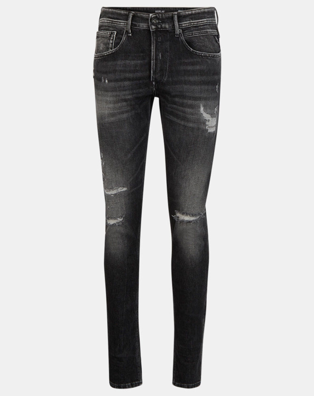 Replay Jean Replay Broken Edge gris foncé