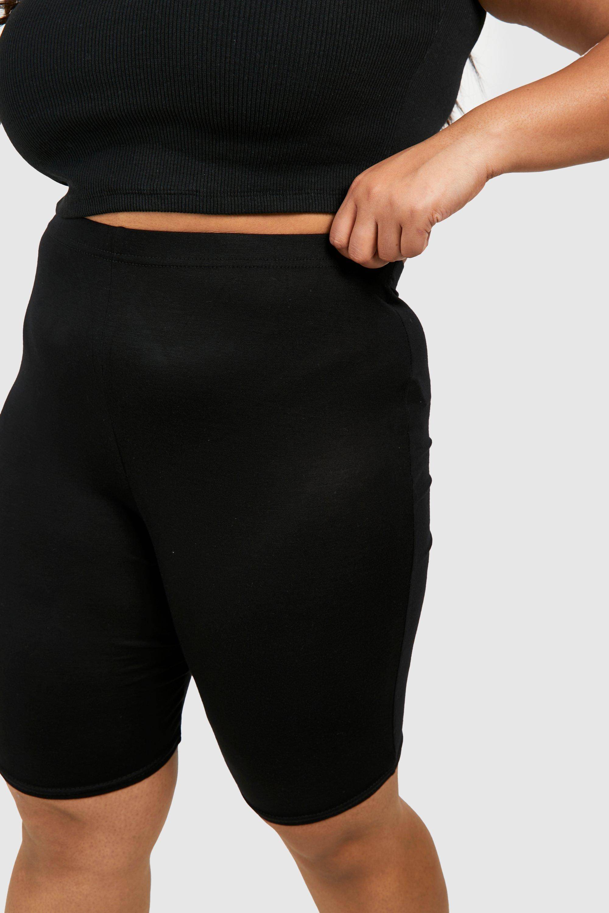 boohoo Plus Basic Jersey Longline Cycling Shorts