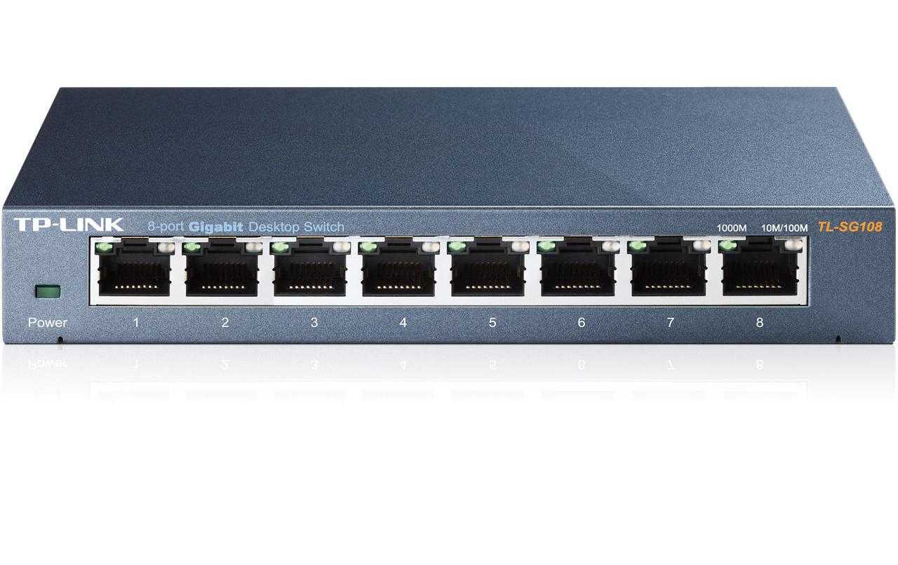 Switch Omada Unmanaged Switch 8 x 1G Ports TL-SG108 8 Port8-port Gigabit Desktop Switch