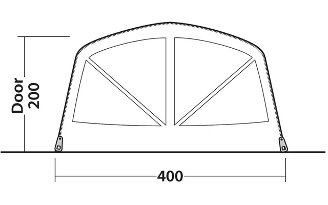 Outwell Alabama 6 Air Tunnelzelt für 6 Personen