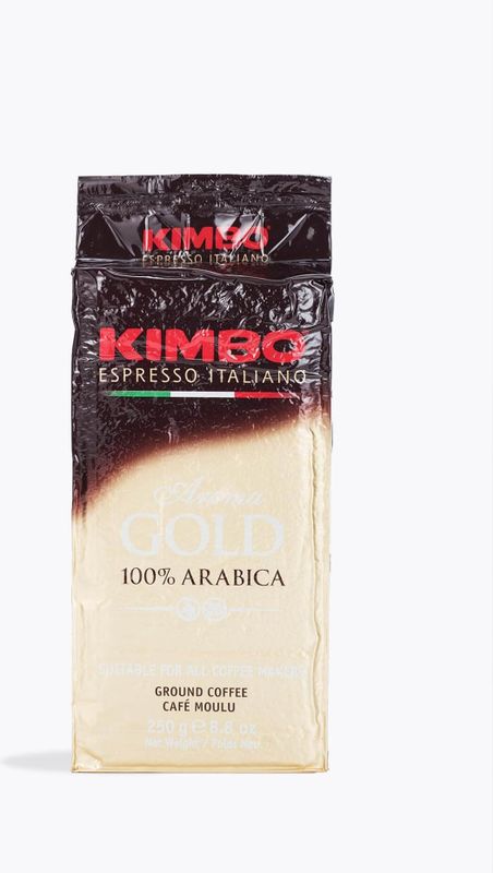 Kimbo - Gold Espresso - Gemalen Koffie - 100% Arabica - 250g