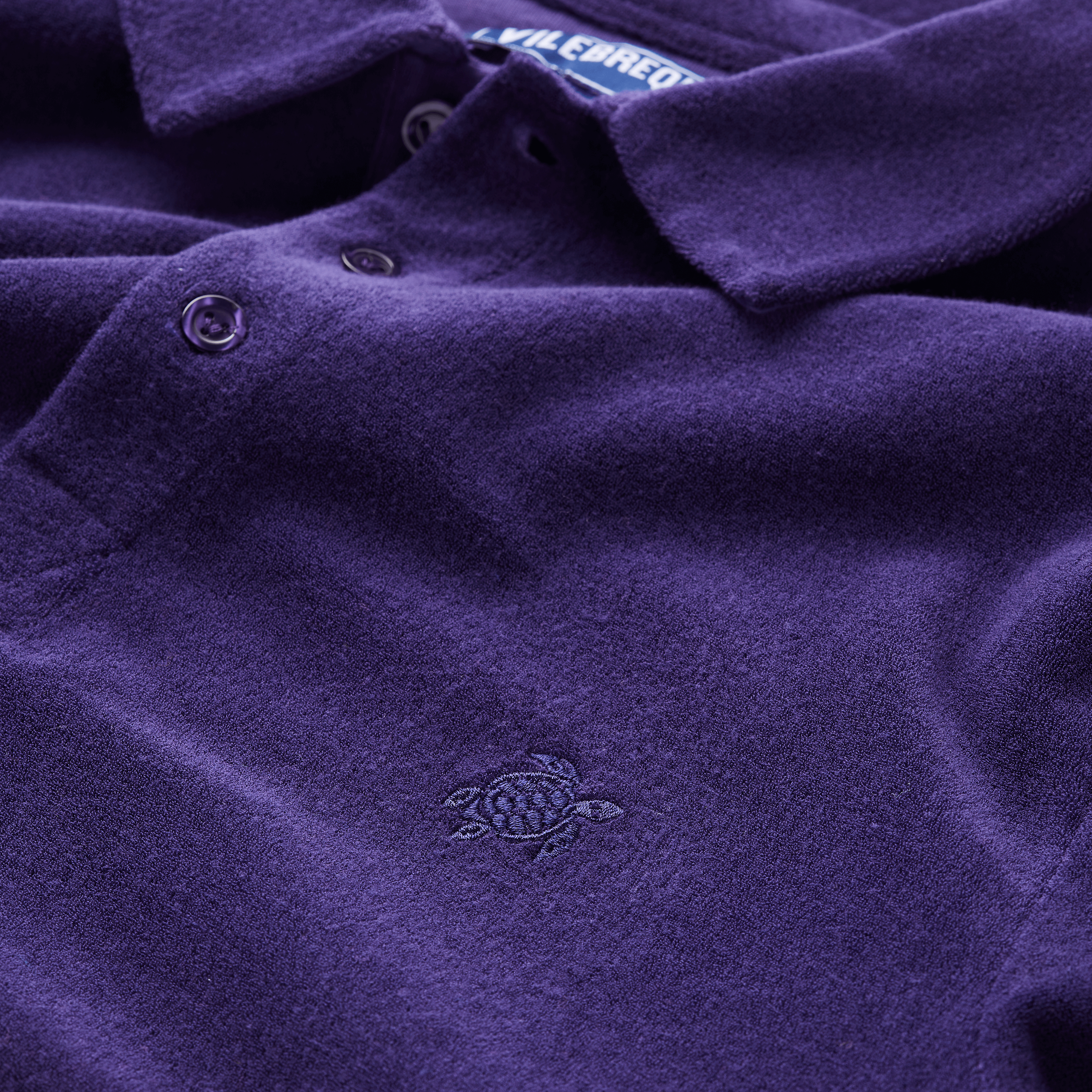 Polo en Coton Éponge Organique Homme Uni