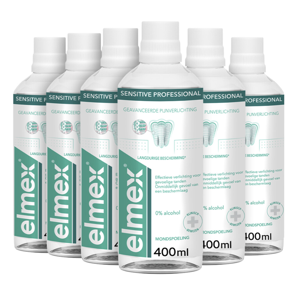 6x Elmex Mondspoeling Sensitive Professional400 ml