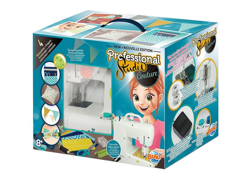 Buki Spiel-Nähset Professional Studio Nähmaschine Kinder-Nähmaschine