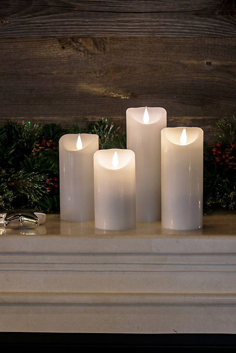 Bougie à LED aspect cire