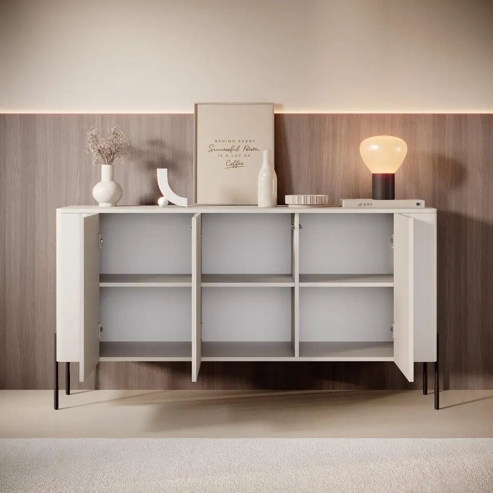 Meubella - Vivi - Dressoir - Beige - 150 cm