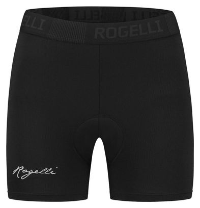 Sous-Short de Vélo Femme avec Peau Rogelli Noir