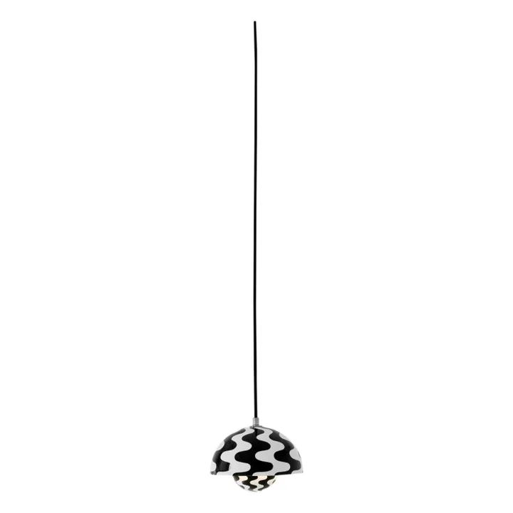 & Tradition Suspension Flowerpot VP10, Verner Panton | Noir/Blanc
