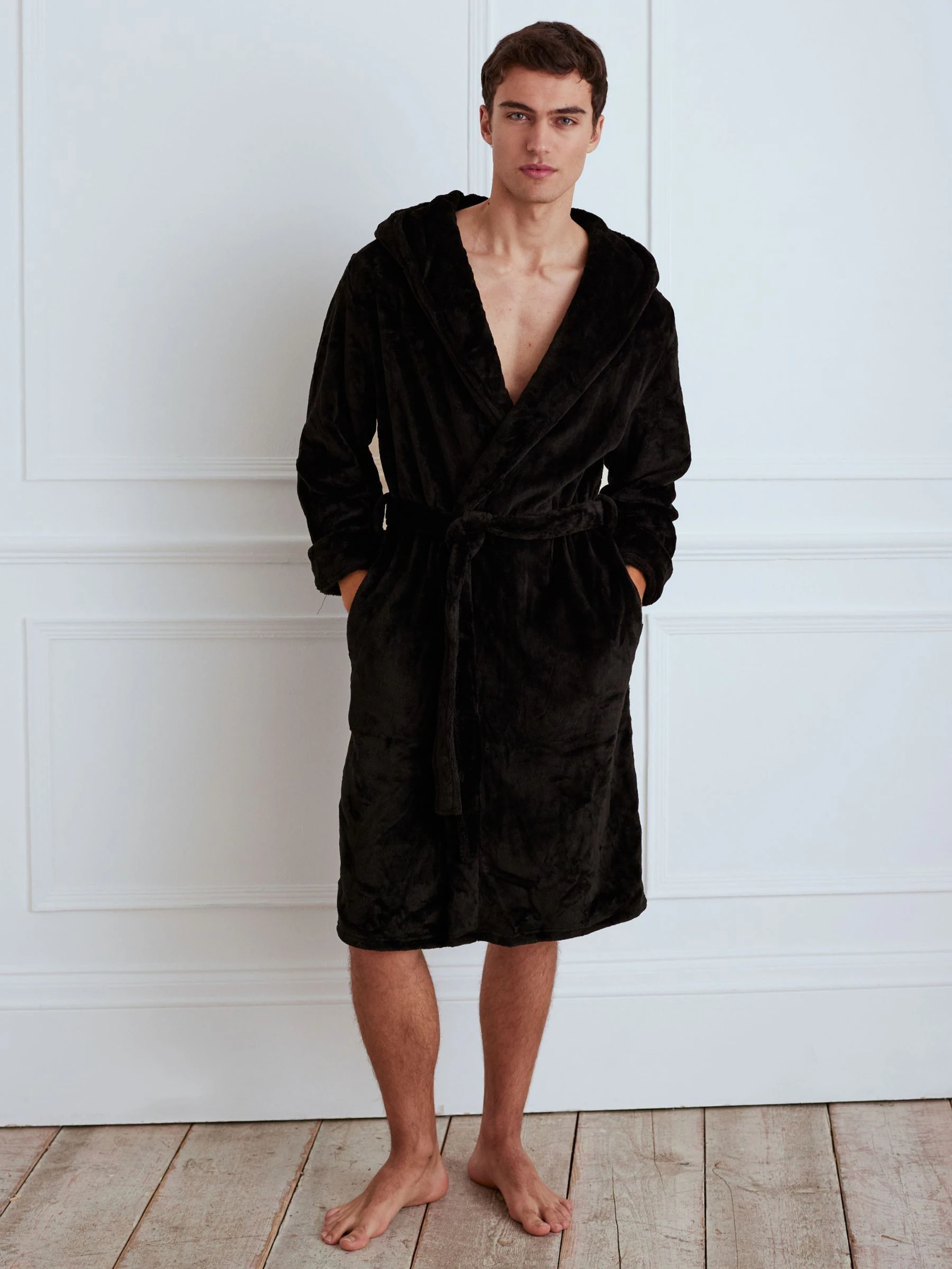 Zwart - Chelsea Peers - Fleece badjas