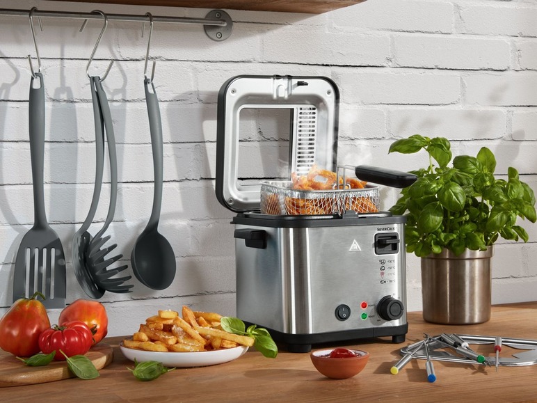 Mini-friteuse met fondue