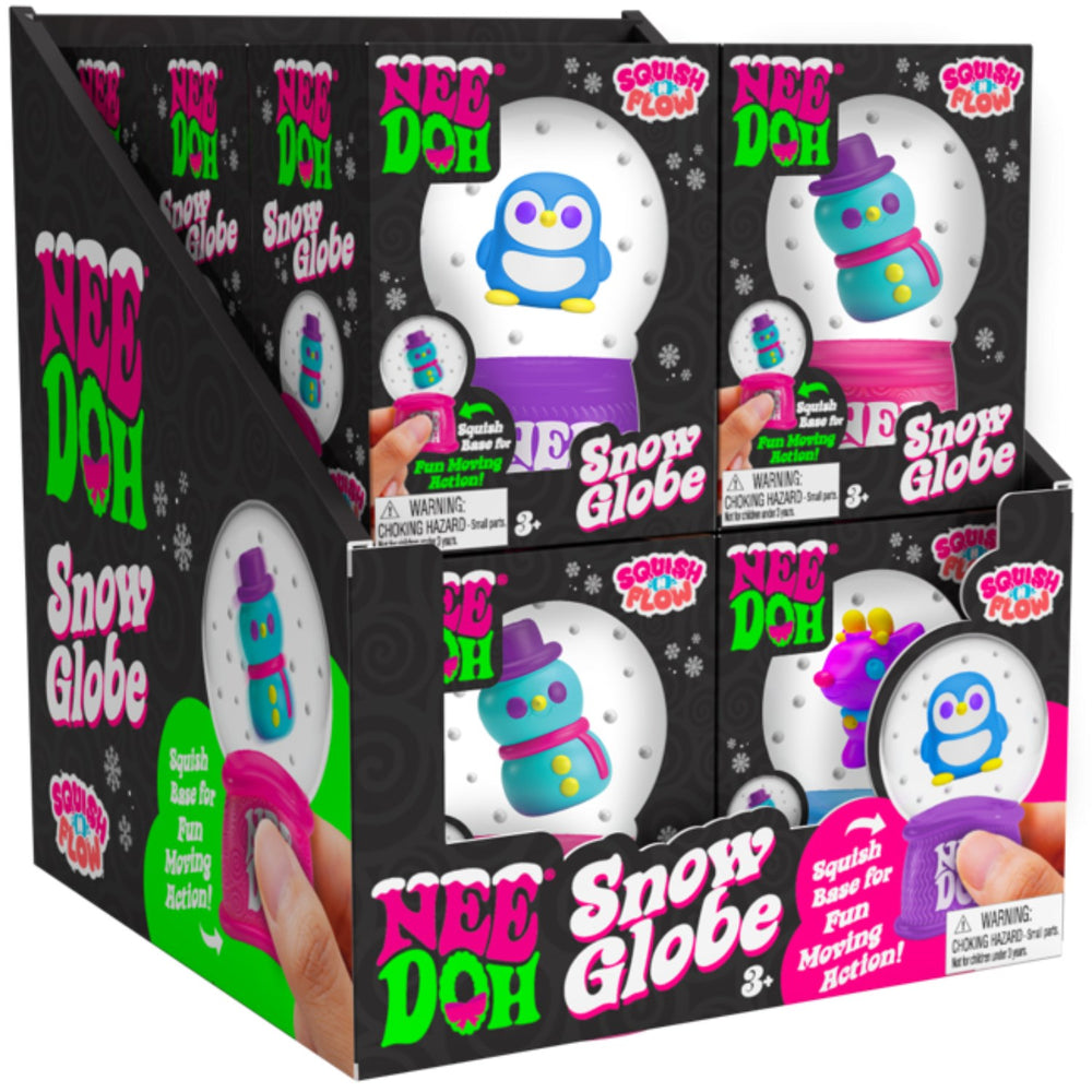 Køb NeeDoh Squish N Flow Snow Globe 3 Asst. CDU