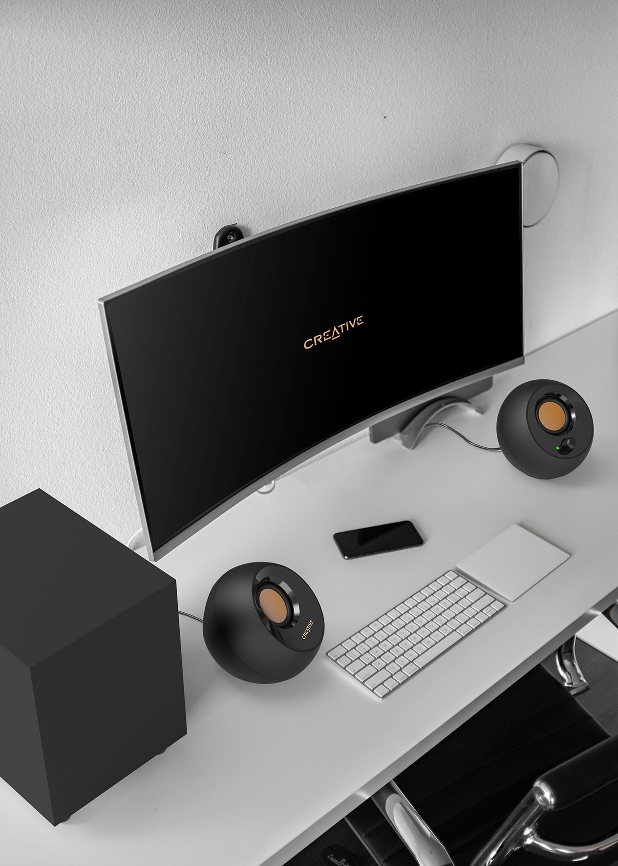 Creative 2.1 Soundsystem »Pebble Plus« 2.1 ( Lautstärkeregelung 8 W)