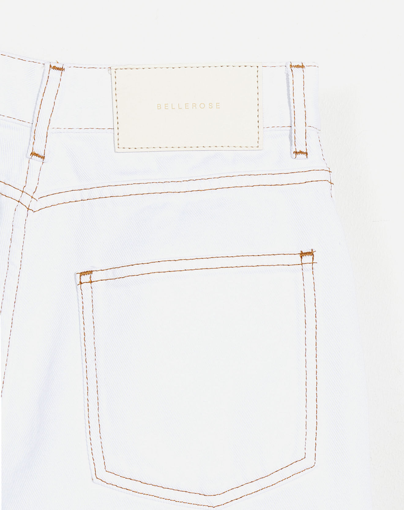 Bellerose Short en jean 100% Coton Bio Party blanc