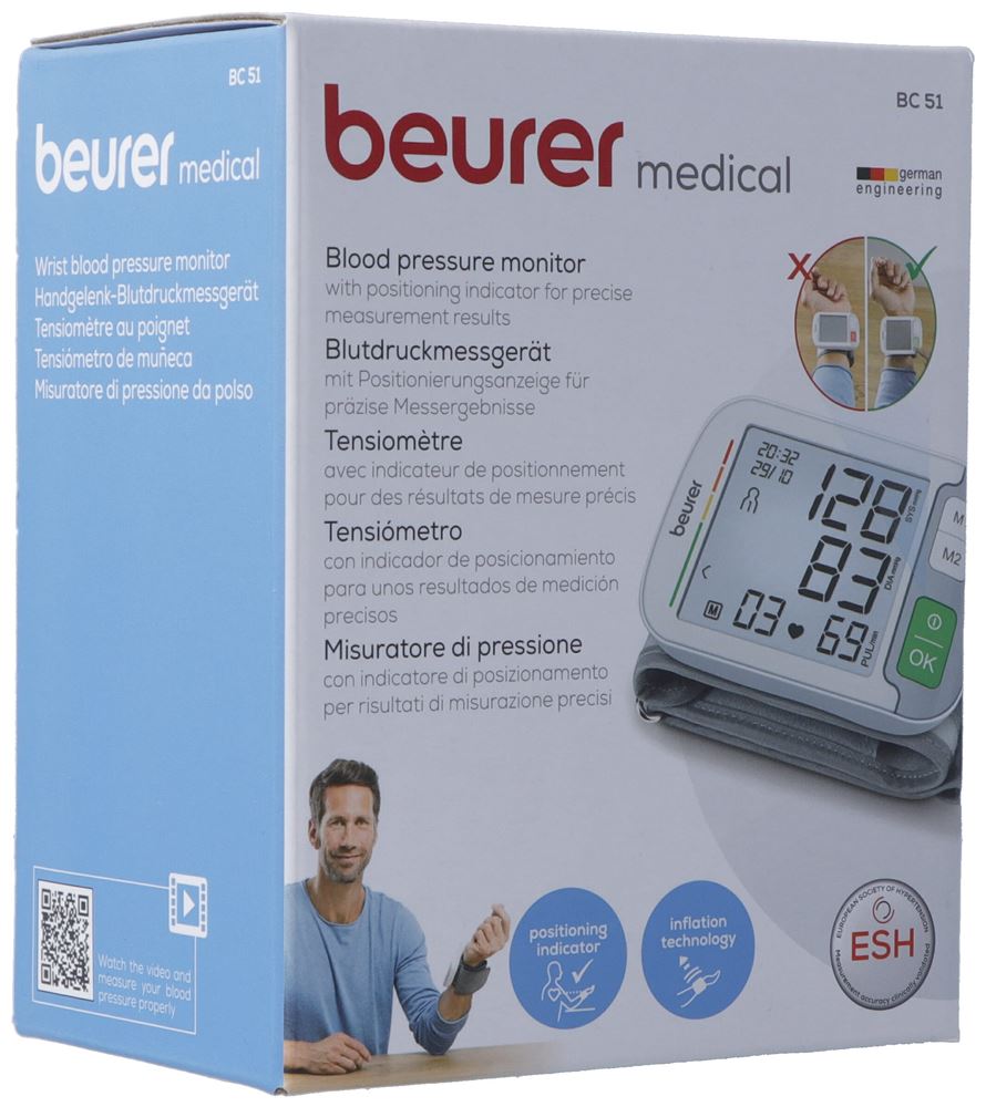 Beurer Blutdruckmessgerät Handgelenk BC 51 1 Stk