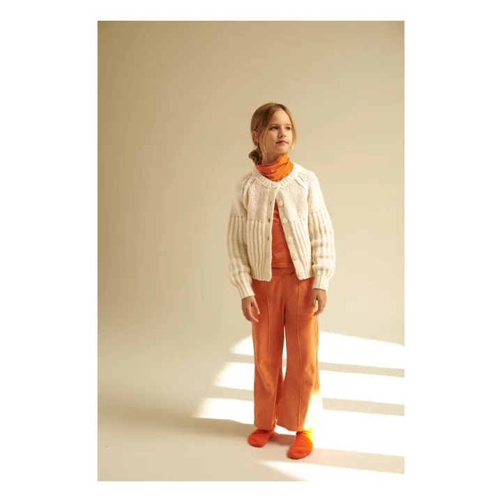 Longlivethequeen Gilet Laine Alpaga | Ecru