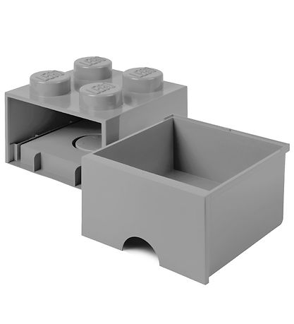 LEGO? Storage Opbevaringsskuffe - 4 Knopper - 25x25x18 - Gr?