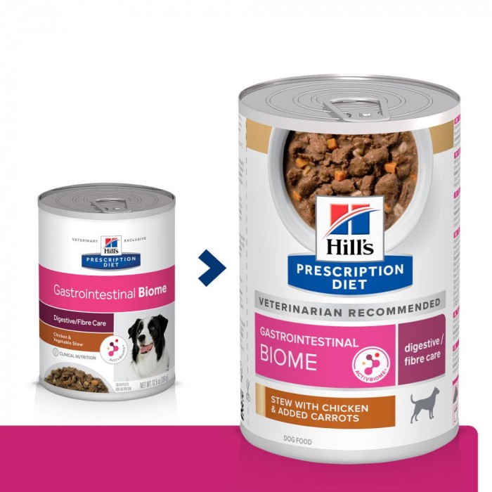 HILL'S Prescription Diet Gastrointestinal Biome en Mijotés au Poulet - Pâtée pour chien