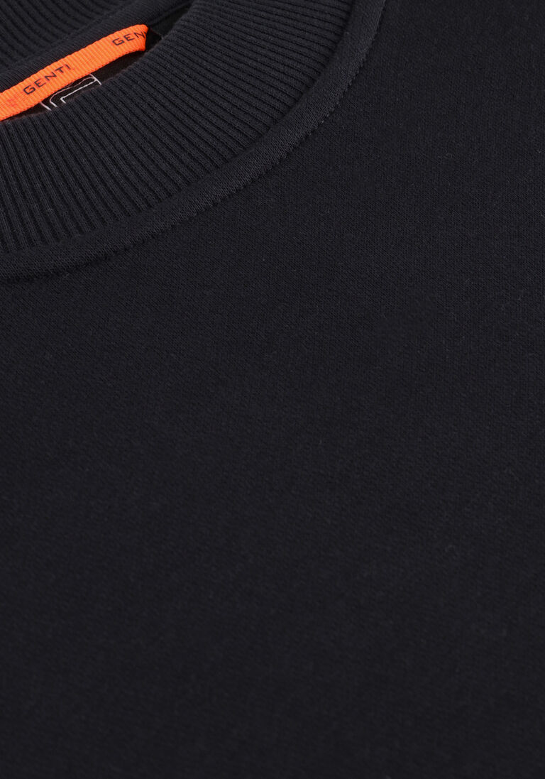 zwarte genti trui basic logo sweater