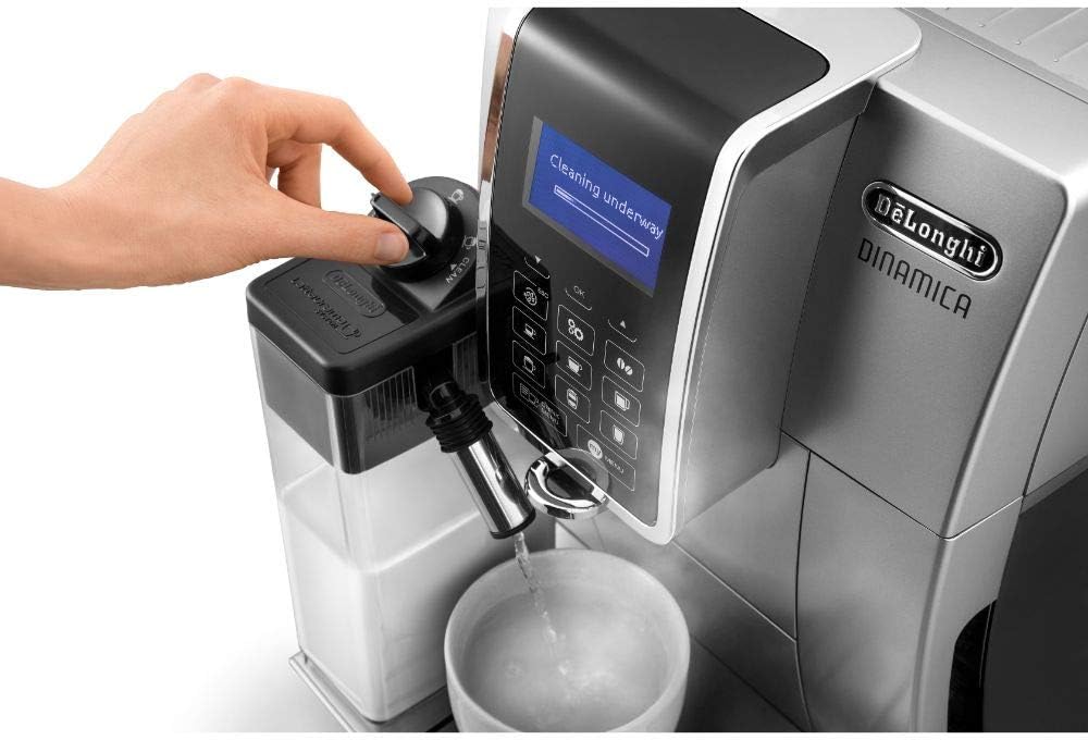 De'Longhi Dinamica Machine a Café Grain ECAM350.55.B Cappuccino et Expresso, 1.8L, Noir