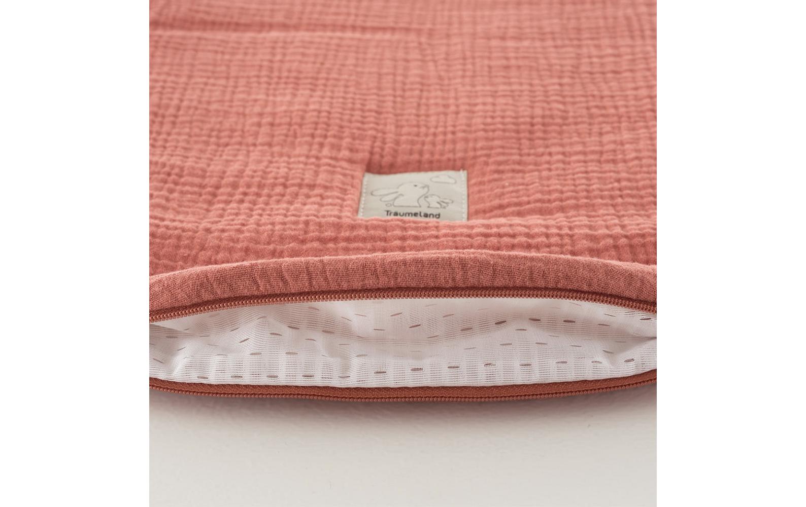 Baby-Ganzjahresschlafsack aprikose 56/62Hochwertiger Babyschlafsack aus Baumwollmusselin