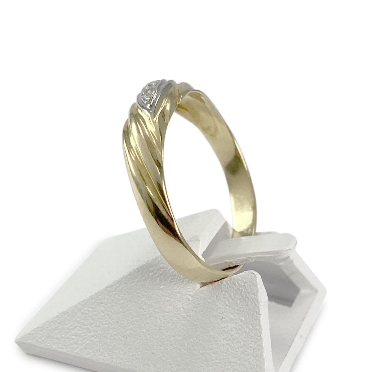Bague d'occasion or 750 jaune diamants