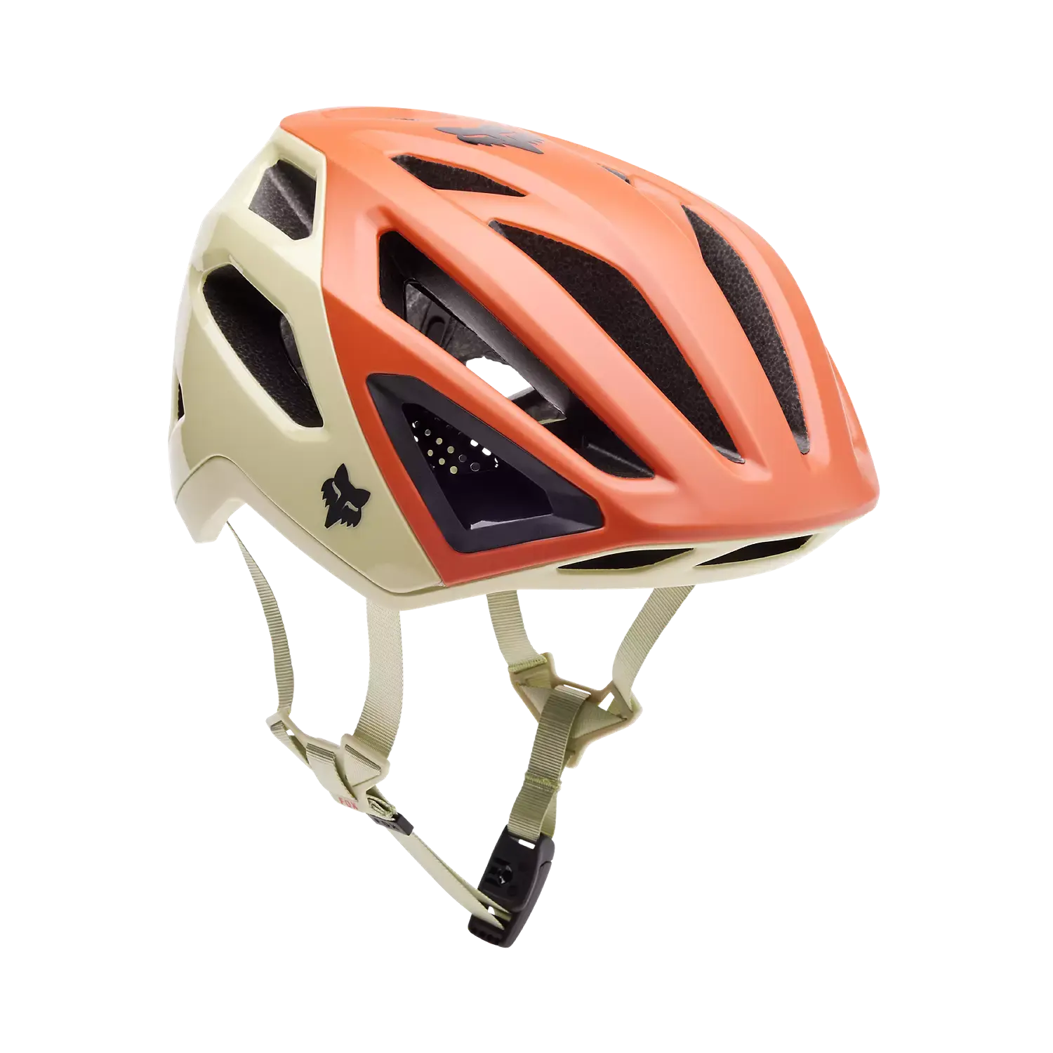 Fox Crossframe Pro Exploration MTB Fietshelm Beige/Oranje