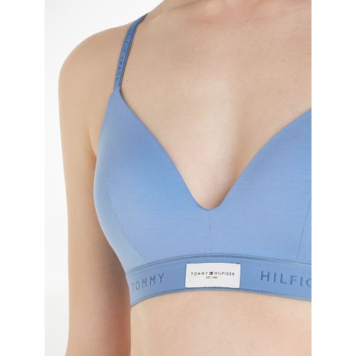 Tommy Hilfiger Lightly Lined Triangle BH, Light Iris Blue, L
