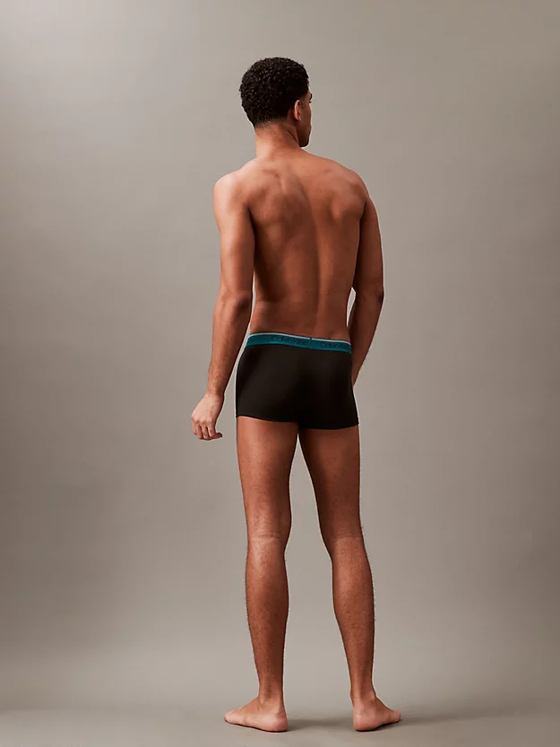 Pacote com 3 Cuecas Boxer de Cintura Baixa - Microelasticidade