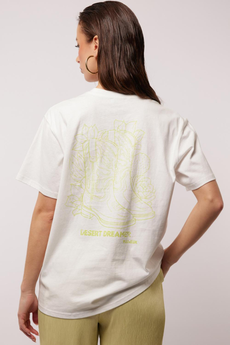Fluresk witte dames t-shirt