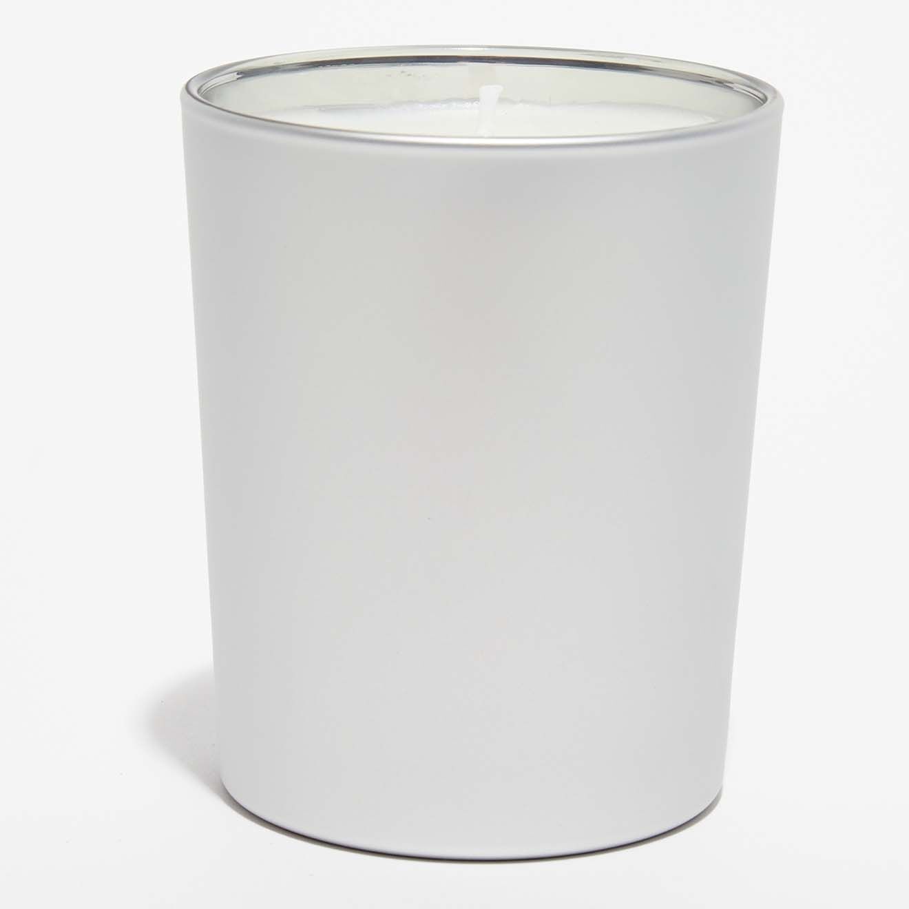 Hypsoé Bougie parfumée verre coloré métal Fleurs Blanches - 1 mèche 50h